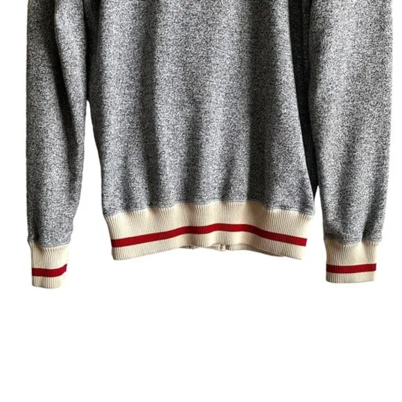 Roots Hoodie Size Small Gray Red Ivory Canada 1973 - Picture 8 of 9